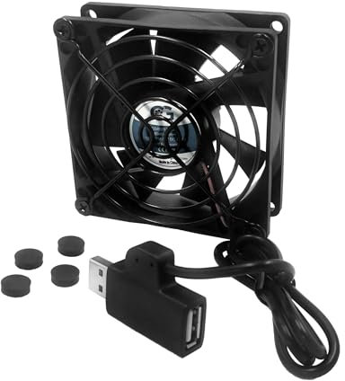Coolerguys Single 80x25mm USB Fan with Grill