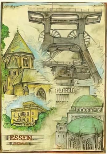 Kunstdruck/Poster: Ole West Essen Tour - hochwertiger Druck, Bild, Kunstposter, 50x70 cm