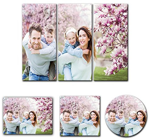 Leinwandbild - mit Ihrem Wunschmotiv - Digital-Format - 150x90 cm / 90x150 cm 3teilig - Mein Foto auf Leinwand - SOFORT VORSCHAU - Eigenes Bild - Dein Wunschmotiv aufgespannt auf Bilderrahmen