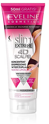 Eveline Cosmetics Slim Extreme 4D Körperformende, modellierende, fettreduzierende Cremes, straffende, Anti-Cellulite, liftende (Nacht-Liposuktion)