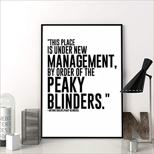 TV-Serie zitieren Poster Peaky Blinders Print Wandkunst Malerei Geschenk 50cmx70cm