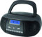 ECG CDR 500 Titan CD-Radio – CD, CD-R/RW; MP3; FM Radio; 20 Tuner-Vorwahlen; LCD-Display; Uhr (im Modus Stand-by); AUX-Eingang; Kopfhörerausgang Grau-Silber