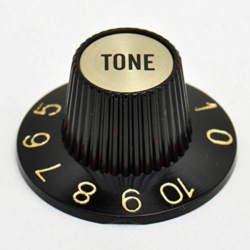 Göldo KB6TG Universal-Potiknopf, Tone, schwarz/gold