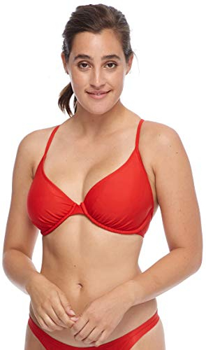 Body Glove Women's Solo Solid Underwire D, Dd, E, F Cup Bikini Top Swimsuit, Smoothies True, E