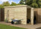 Empire 2000 Pent Garden Shed 10X4 SHIPLAP T&G PRESSURE TREATED DOOR RIGHT END