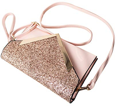 VALICLUD 1 stück Rosa Abendtasche Handtasche Hochzeit Nachricht Tasche Handtasche Geldbörse Einfache Kette Tasche für Frauen Damen