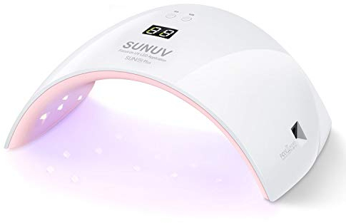 SUNUV Professionnel Lampe UV LED Séchoirs à Ongles, Grand LCD Ecran avec Capteur Automatique à la Maison et au Salon
