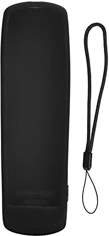 ciciglow Remote Control Cover, Silicone TV Remote Control Case Protective Cover Replacement with Lanyard for Philips 2 Television(black)