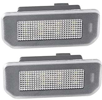 AutoStyle Set LED License Plate Lights compatible with Tesla Model 3 2017- & Model Y 2020- (High Output)