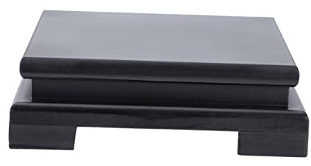 Cabilock Base De Présentation Bois pour Vase Décoratif Support De Théière Décoration Intérieur Plateau De Statue Socle De Présentation