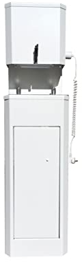 Lavabo mobile NRb. Lave mains Eau chaude. Couler. toilette. Bec. Pour les chantiers. Centres de vaccination, gastronomie, etc. Appareil portable. Réservoir d'eau douce 10L. Blanc