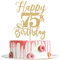 Happy 75th Birthday Cake Topper, 75th Birthday Cake Decorations, Cheers to 75 Years, 75 and Fabulous, 75th Birthday Party Decorations Gold Glitter