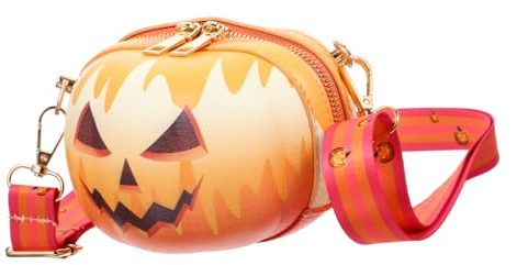 LIFKOME 1 Stück Umhängetasche Kleine Runde Tasche Kürbis Umhängetasche Kürbis Umhängetasche Kleine Handtasche Kürbis Geldbörse Umhängetasche Kürbis Tasche Halloween Geldbörse