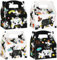 WERNNSAI Video Game Party Favor Boxes - 12 PCS Gaming Birthday Party Supplies Boys Goodie Candy Treat Boxes Kids Party Bags for Boys Birthday Decorations Black&White