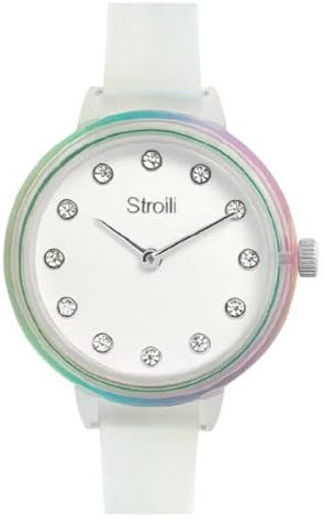 Orologio donna solo tempo Stroili Santorini bianco 1688929 cassa e cinturino silicone