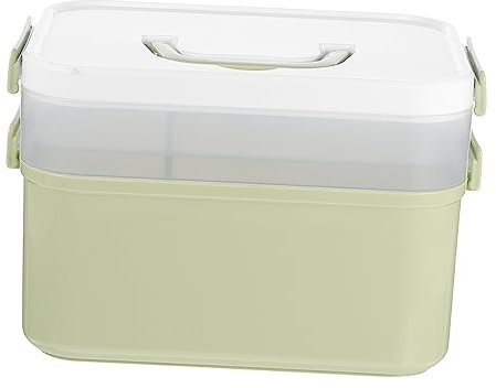 MUSISALY Manicure Tool Box Large Nail Art Supplies Box Material Easy to Carry Sturdy Handle Nail Polish Storage Organizer