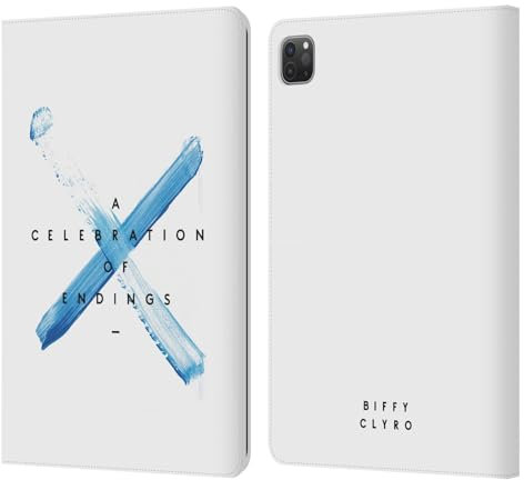 Head Case Designs Licenza Ufficiale Biffy Clyro A Celebration of Endings Grafica Custodia Portafoglio in Pelle Compatibile con Apple iPad PRO 11 2020/2021 / 2022