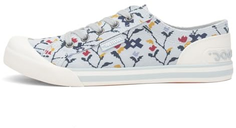 Rocket Dog Jazzin Hart Womens Light Blue Canvas - Size 7 UK - Blue