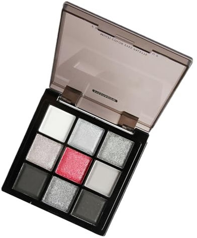 Ruyeiig Dunkelgrau Schimmer Lidschatten, dunkle Make -up -Palette - Smokey Lidschatten Augen -Make -up -Palette Schimmer Matte - Blendable, 9 Farben, dunkler Lidschatten, langlebig für Halloween,