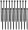 20 Pcs Long Screws Sleeper Timber Screws for Wood For Outdoor Wood Frame Construction Decking Frame Fixing 6.7 x 150mm