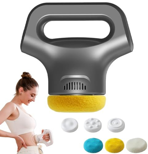 Massology Pro – Massology Pro Massagepistole, Massology Pro Massagegerät mit 3 Massageköpfen und Stoffüberzügen, 12 einstellbaren Gängen, tragbares Massagegerät für Zuhause (Gray)