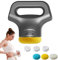 Massology Pro – Massology Pro Massagepistole, Massology Pro Massagegerät mit 3 Massageköpfen und Stoffüberzügen, 12 einstellbaren Gängen, tragbares Massagegerät für Zuhause (Gray)