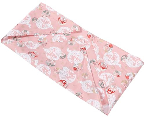 HOODANCOS Japanisches Verpackungstuch und Bento Zubehör aus Baumwolle Packtuch mit Weichem Stoff und Verblassendem Druck Japanischen Stils zum Geschenke Einpacken