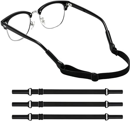 Infinity & Breathe 3 Stück Brillenband Textil, Verstellbar Elastizität Sportbrillenband, Stabil & Rutschfest Brillenhalter für Damen, Herren & Kinder, Fit Verschiedene Sportarten