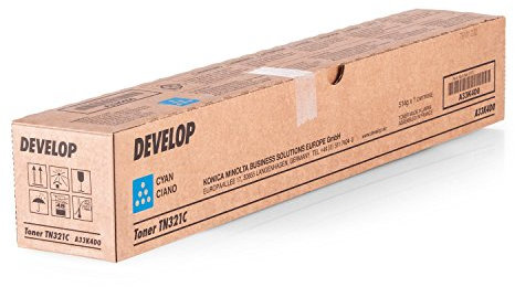 Develop A33K4D0 Ineo+224 TN321C Toner, 25000 Seiten, cyan