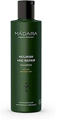 MÁDARA Organic Skincare | Nourish And Repair Shampoo - 250 ml, mit Nördlicher Brennnessel Und Quitte, Pflegend, Seidig, Reichhaltig, Verhindert Haarbruch, Vegan, Ecocert-zertifiziert