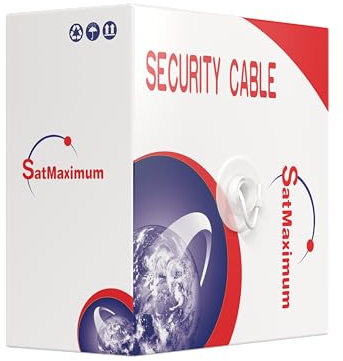 Cables Direct Online, Bulk 22/4 Shielded Stranded Conductor Alarm Control Cable 500ft Fire/Security Burglar Station Wire Security (Shielded (FTP), 22/4, Stranded, 500ft)