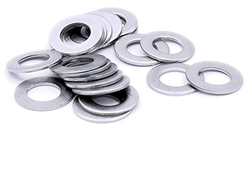 Rondella piatta, Forma B, M12 da 12 mm, in acciaio INOX (A2), confezione da 20