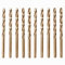 Rennie Tools - Box of 10 x 5mm HSS Gold Cobalt Jobber Drill Bit Set For Stainless Steel, Hard Metals, Aluminium, Cast Iron, Copper. Twist Drill Bit Sets Supplied In A Box. 5mm Drill Bit Set