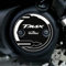 Resin Bike Adesivi Scooter Compatibile con Yamaha Tmax 500 e 530 2001-2016. Protezioni Carter Variatore da Urti e Graffi. Coppia Adesivi 3D Resinati - Effetto Carbonio e Bianco