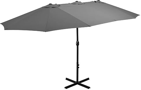 vidaXL Sonnenschirm Alu-Mast 460x270cm Anthrazit Ampelschirm Gartenschirm