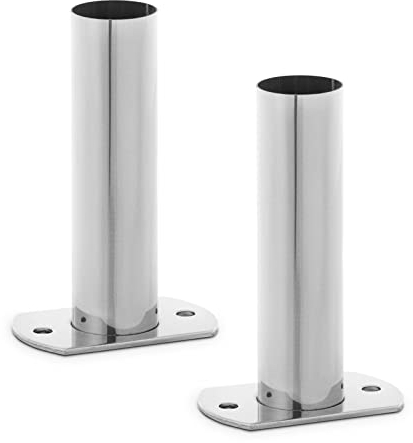 Uniprodo Set De Montaje para Escalera De Piscina Kit para Escalerilla Uni_Ladder_Support_42 (Capacidad Máxima: 180 kg, Fabricado En Acero Inoxidable, 2 Insertos)