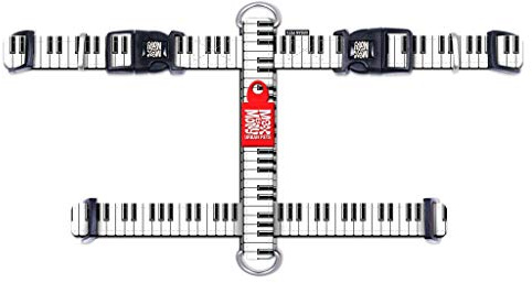 Max & Molly 4894512020764 Piano Hundegeschirr Bequem Geruchsneutral Neopren Verlustschutzprogramm für Haustiere Extraordentliches Hundegeschirr, S, 110 g