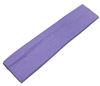 WESTEND CHOICE 5cm Wide Headbands 2 Pack Plain Stretchy Kylie Head Band Bandeau Unisex Headbands for Women & men Soft Hair Band Gym Exercise Yoga Headband (Light purple)