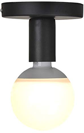 Mengjay Vintage Industriel Plafonnier Support de Base, Douille pour Ampoule E27 LED, Porte-lampe E27 Base en métal, Support Douille E27 Murale, Douille E27 pour Lampe de Couloir/Plafond/Balcon