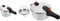 Amazon Basics Olla A Presión De Acero Inoxidable Con Vaporizador - 6 Litros + Olla A Presión De Acero Inoxidable - Apta Para Inducción - 4 Litros