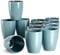 vancasso Bubble Green Coffee Cup Mug Set, 380ml/13oz Coffee Tea Cup Water Cup Hot Cocoa Mugs, Set of 12(No Handle)