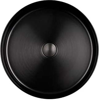 Park Aufsatzwaschbecken rund Ø 40 cm – Edelstahl, ohne Hahnloch, modernes Design – in 4 Farben erhältlich (Gunmetal Gebürstet)