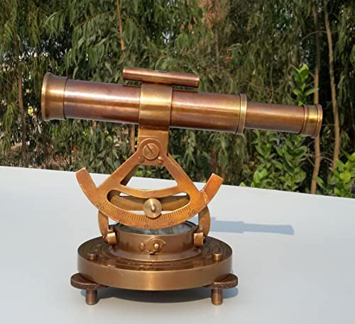 Orca International CO.Vintage Kompass Messing-Instrument, Theodolit, Alidade, Transit-Teleskop