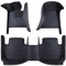 Car Leather Floor Mats Suitable for Ford Edge Explorer Escape Kuga Fiesta Focus C-MAX Fusion Mondeo Mustang Ranger Ecosport(LHD),All-Weather Protection Waterproof Non-Slip Car Accessories