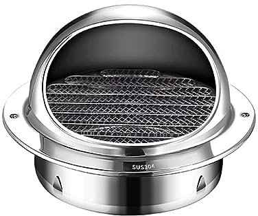 Allayu Grille de ventilation en acier inoxydable, pour une Ventilation efficace, résistante intempéries et facile à évacuer, couvercle en filet d'air frais, 80mm