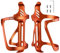 Corki Cycles Fahrrad Flaschenhalter, rechts und Links Slide-Entry Fahrrad Trinkflaschenhalter für Rennrad, MTB, Gravel Bike und E-Bike, Aluminium, Orange, 2Pack Set