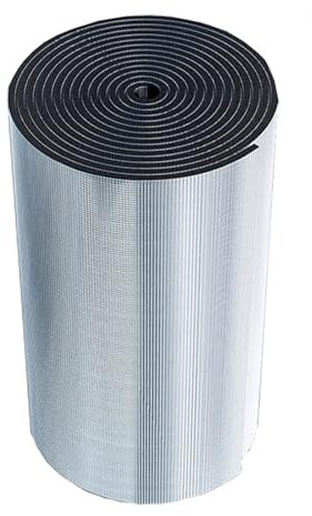 Heizung Isolierung Wand Selbstklebend Feuchtigkeitsfest Reflexionsfolie Heizung Isolierfolie Thermofolie Wärmeschutzmatte Isolierungsfolie aus Aluminium, 5mm Dicke Wärmereflektierende Matte ( Size : 1