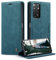 Handyhülle für Xiaomi Redmi Note 11 Hülle, für Xiaomi Redmi Note 11S 4G Hülle, Klapphülle Premium Lederhülle Klappbar Flip Case Tasche Magnet Kartenfach Standfunktion Klapphülle Schutzhülle, Blaugrün