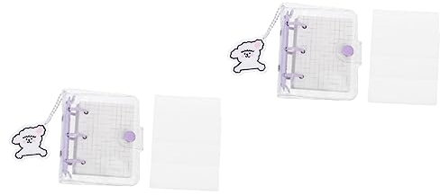 BCOATH 2 Set Di Cartelle A Fogli Mobili Mini Raccoglitori Per Uso Scolastico A Casa