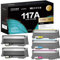 iNKPAD 117A Toner Kompatible Tonerkartusche für HP Color Laser MFP 150nw 150a 178nw 178nwg 179fnw 179fwg W2070A W2071A W2072A W2073A Toner Drucker(2*Schwarz Cyan Magenta Gelb 5er-Pack )